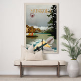 Muskoka Go Canada (XL) by Mercana Studio a Hand Embellished Decograph Framed Art Print under Glass by Mercana at Eve Furniture