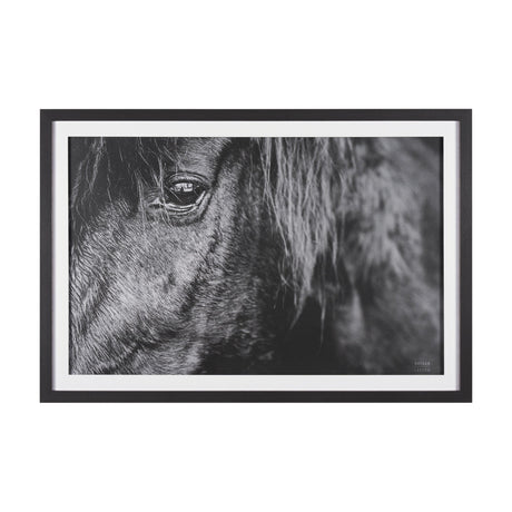 Mustang by Nathan Larson a Hand Embellished Framed Photo Art Print Matted under Glass by Mercana at Eve Furniture