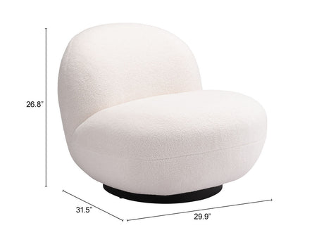 Myanmar Cream Accent Chair by Zuomod at Eve Furniture