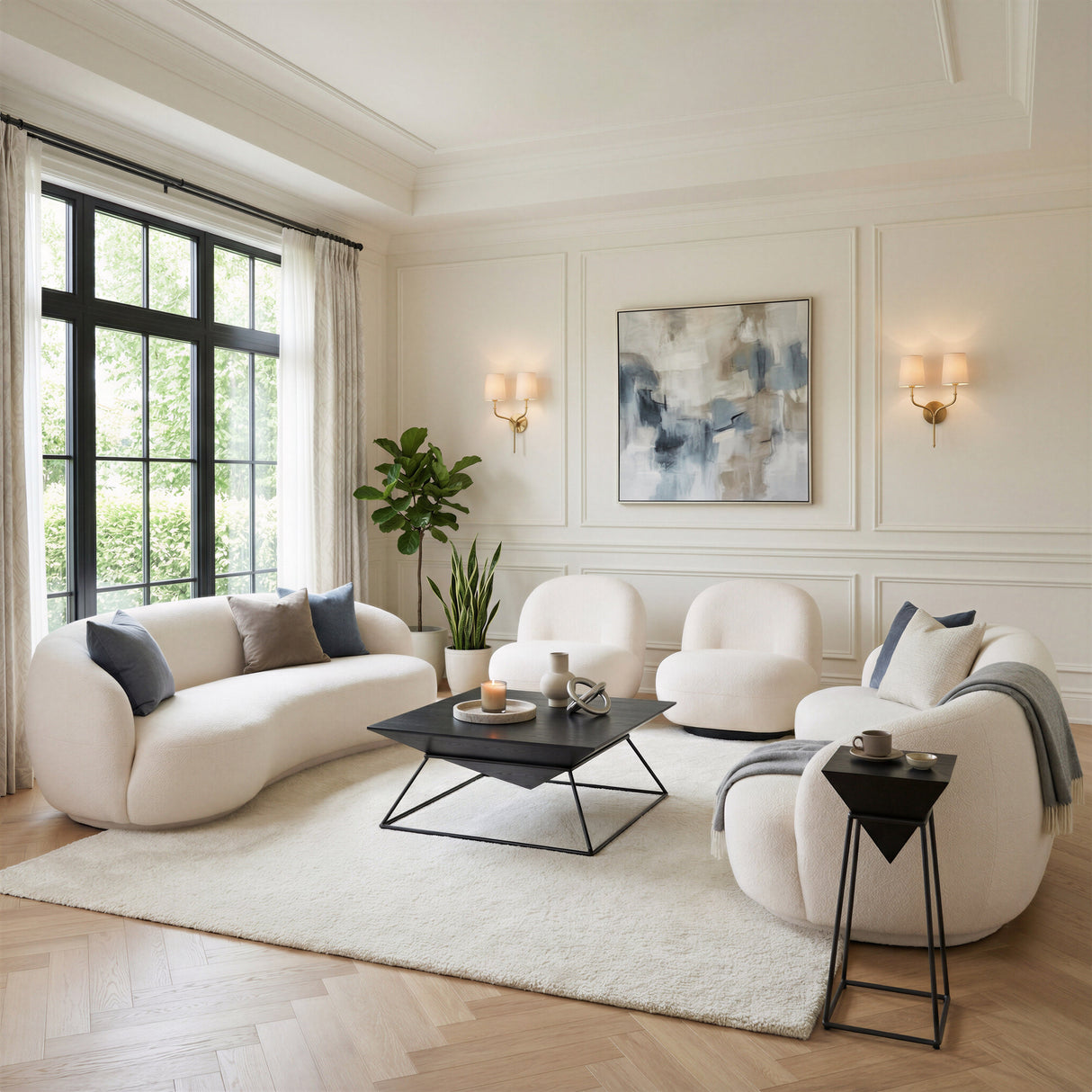Myanmar Cream Accent Chair by Zuomod at Eve Furniture