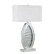 Myda Silver/White Table Lamp by Furniture of America at Eve Furniture