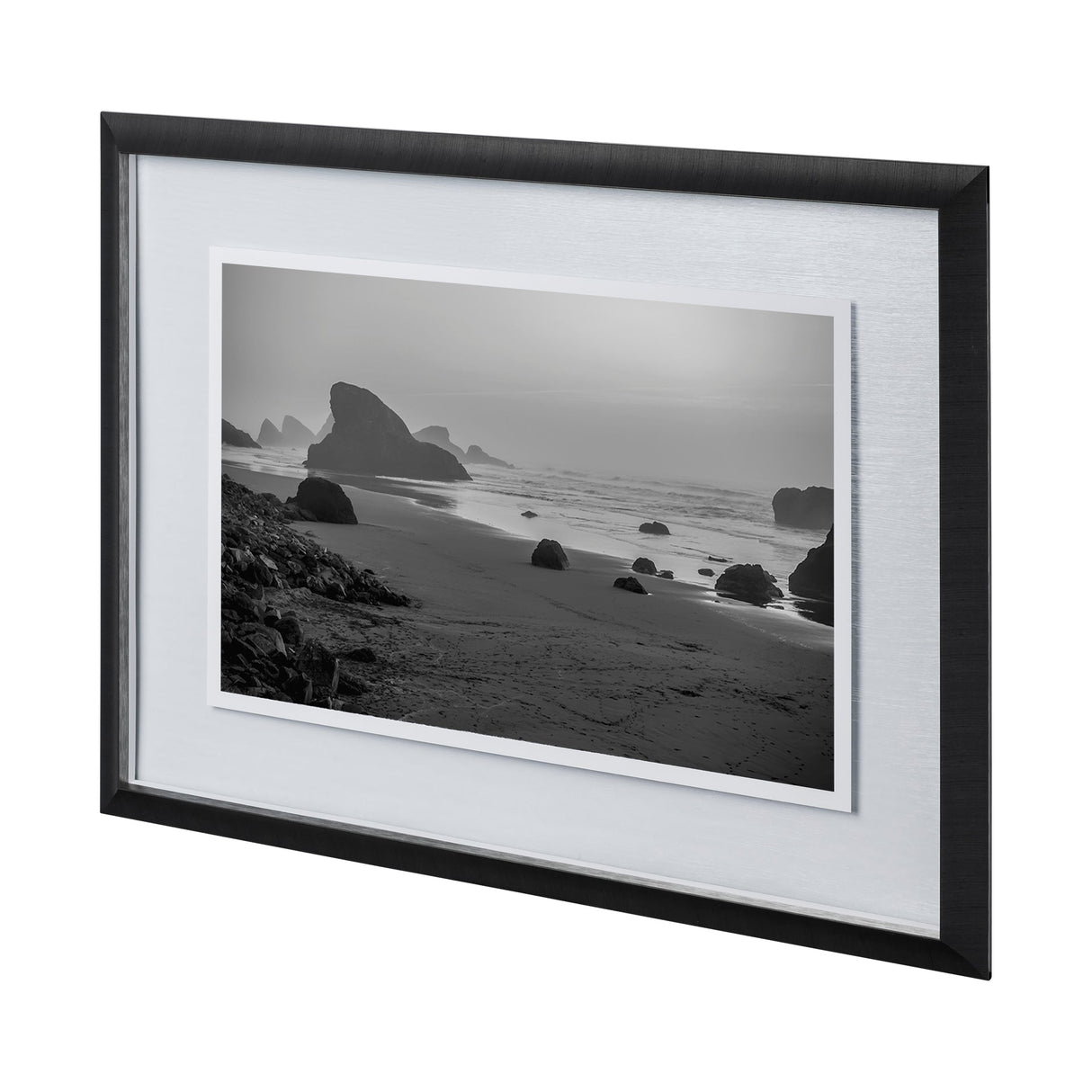 Myers Creek Beach by Bisig a Hand Embellished Textured Framed Photo Art Print Matted under Glass by Mercana at Eve Furniture
