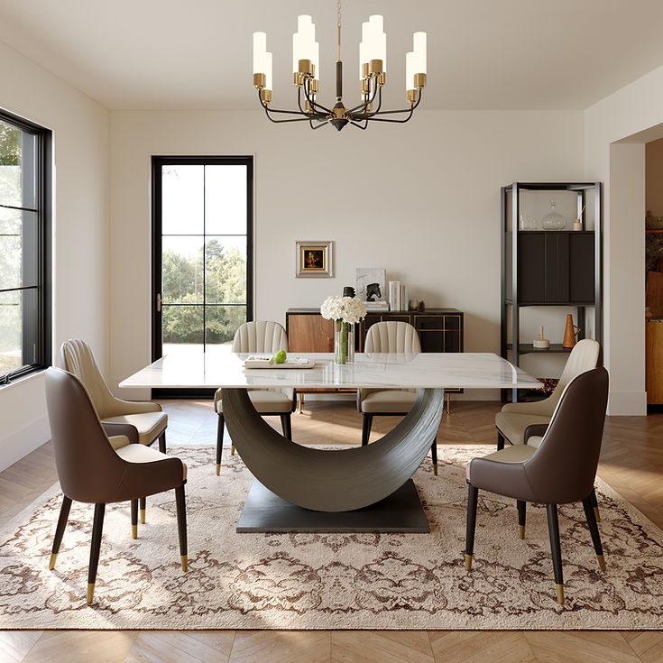 Myla Sintered Stone Dining Table by New Era Innovations at Eve Furniture