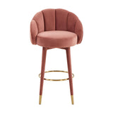 Myla Velvet Swivel Stool by TOV Furniture at Eve Furniture