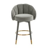 Myla Velvet Swivel Stool by TOV Furniture at Eve Furniture