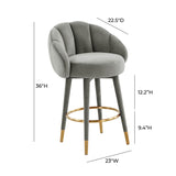 Myla Velvet Swivel Stool by TOV Furniture at Eve Furniture