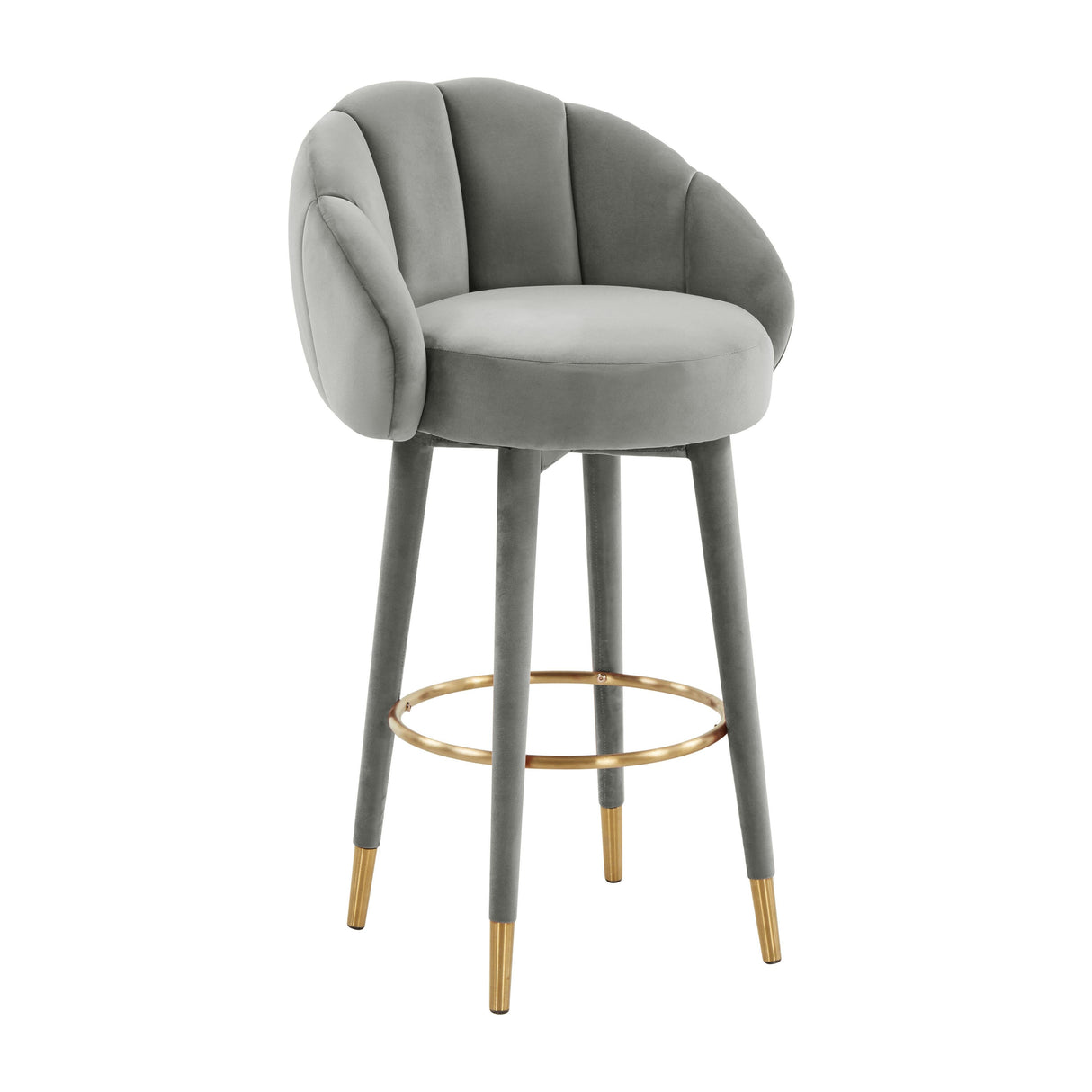 Myla Velvet Swivel Stool by TOV Furniture at Eve Furniture