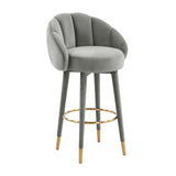 Myla Velvet Swivel Stool by TOV Furniture at Eve Furniture
