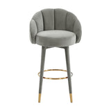 Myla Velvet Swivel Stool by TOV Furniture at Eve Furniture