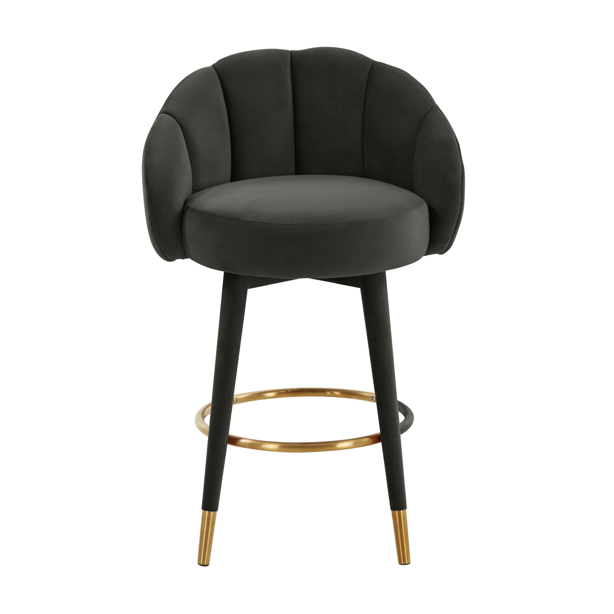 Myla Velvet Swivel Stool by TOV Furniture at Eve Furniture