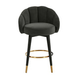 Myla Velvet Swivel Stool by TOV Furniture at Eve Furniture