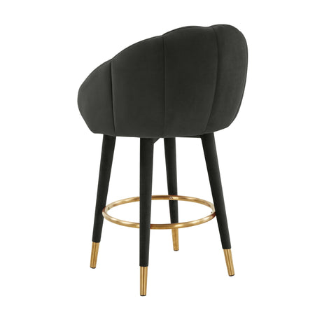 Myla Velvet Swivel Stool by TOV Furniture at Eve Furniture