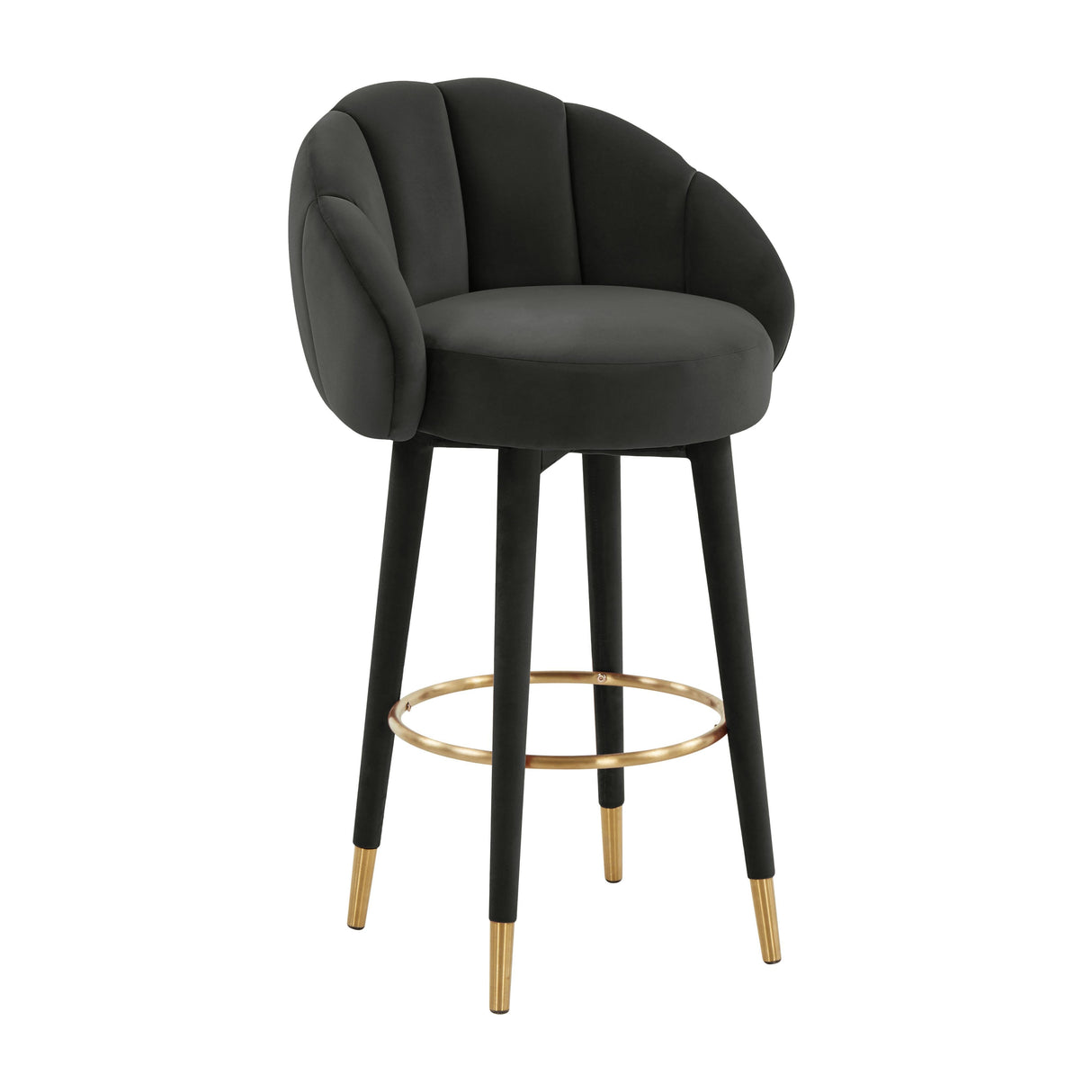 Myla Velvet Swivel Stool by TOV Furniture at Eve Furniture