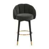 Myla Velvet Swivel Stool by TOV Furniture at Eve Furniture