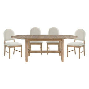 Myrna Natural Dining Set by Homelegance at Eve Furniture