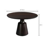 Myron Dark Brown Dining Table by Moe's Home at Eve Furniture