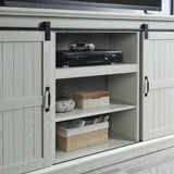 Myrtle 60" TV Stand in Cream Oak by Manhattan Comfort at Eve Furniture