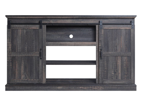 Myrtle 60" TV Stand in Heavy Brown by Manhattan Comfort at Eve Furniture