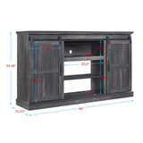 Myrtle 60" TV Stand in Heavy Brown by Manhattan Comfort at Eve Furniture