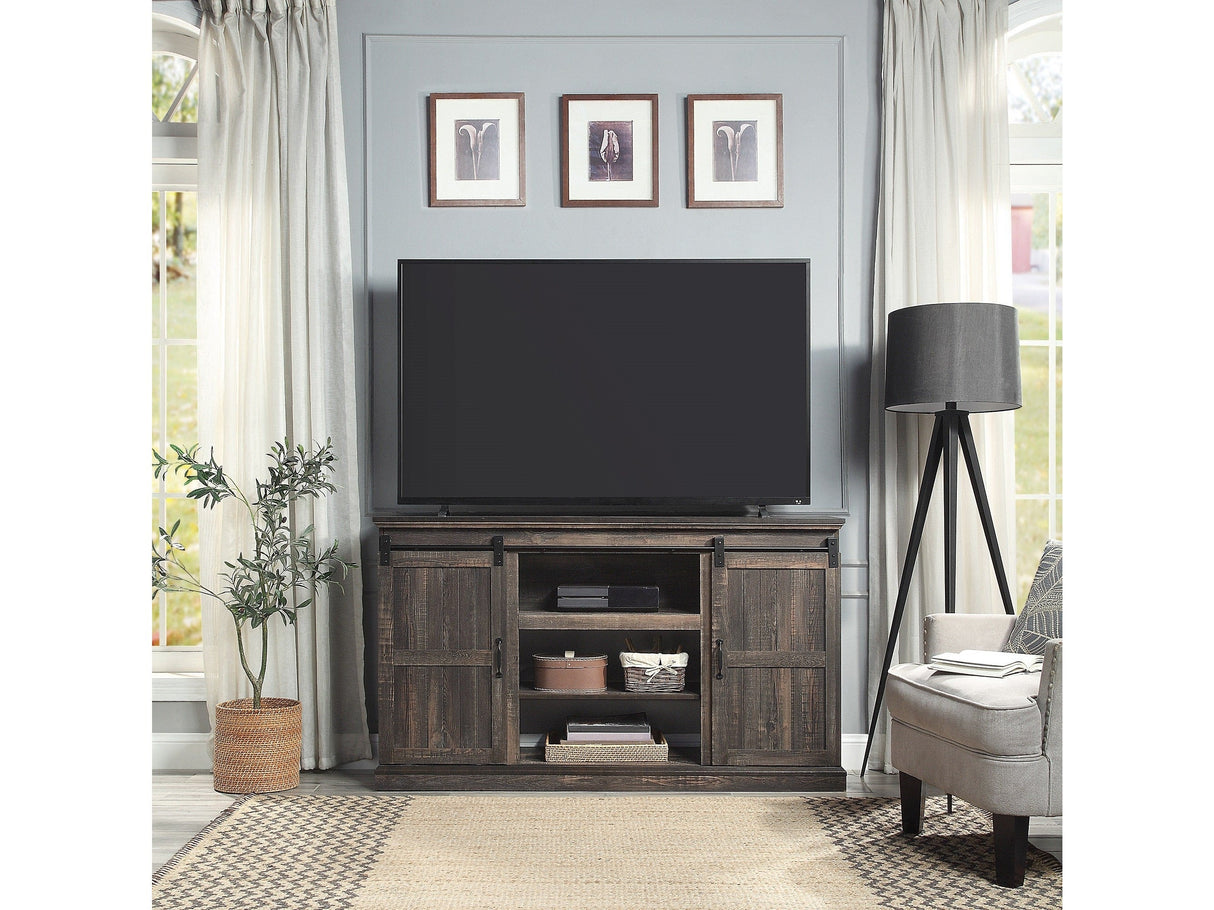 Myrtle 60" TV Stand in Heavy Brown by Manhattan Comfort at Eve Furniture