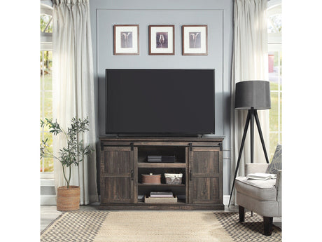 Myrtle 60" TV Stand in Heavy Brown by Manhattan Comfort at Eve Furniture