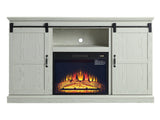 Myrtle Fireplace in Cream Oak by Manhattan Comfort at Eve Furniture