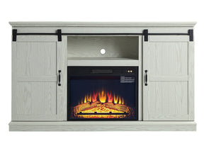 Myrtle Fireplace in Cream Oak by Manhattan Comfort at Eve Furniture