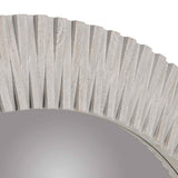 Myrtle Light Gray Round Mirror by Classic Home at Eve Furniture