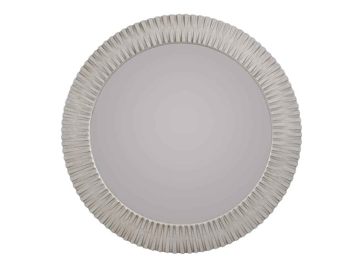 Myrtle Light Gray Round Mirror by Classic Home at Eve Furniture