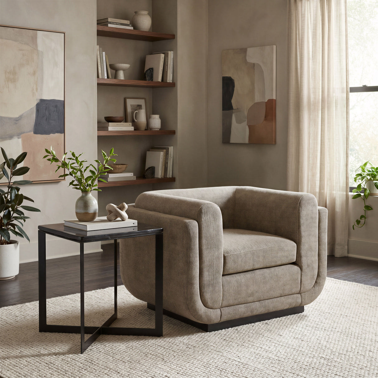 Mysa Side Table Black by Zuomod at Eve Furniture