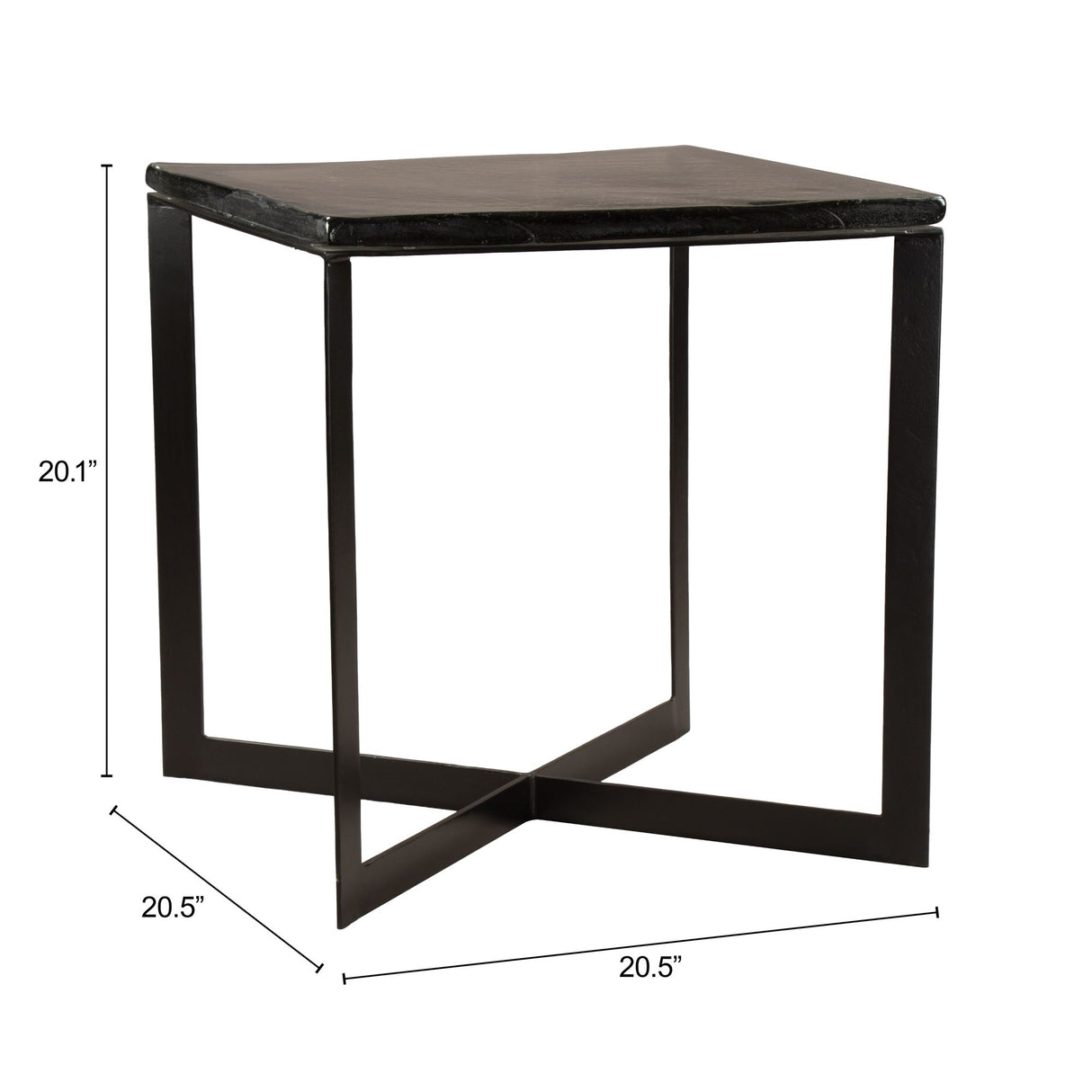 Mysa Side Table Black by Zuomod at Eve Furniture