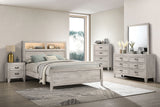 Mysen White Wash Full Bed by Furniture of America at Eve Furniture