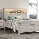 Mysen White Wash Queen Bed by Furniture of America at Eve Furniture