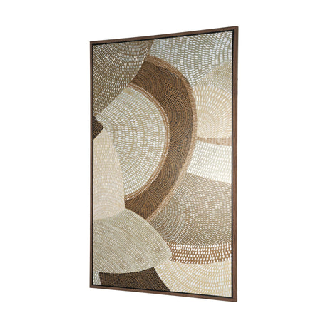 Mystic Patterns by Emma Peal Hand-Embellished Textured Framed Canvas Artwork by Mercana at Eve Furniture