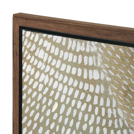 Mystic Patterns by Emma Peal Hand-Embellished Textured Framed Canvas Artwork by Mercana at Eve Furniture