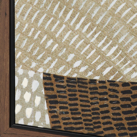 Mystic Patterns by Emma Peal Hand-Embellished Textured Framed Canvas Artwork by Mercana at Eve Furniture