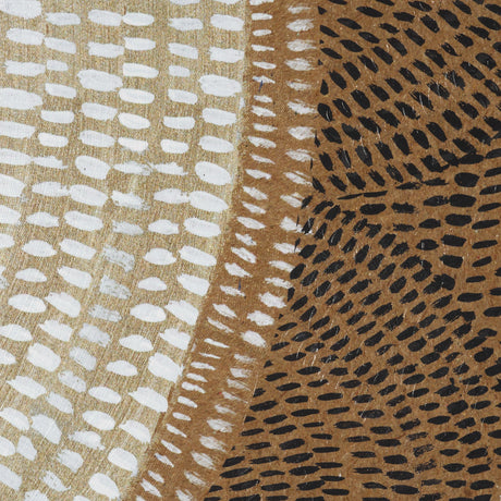 Mystic Patterns by Emma Peal Hand-Embellished Textured Framed Canvas Artwork by Mercana at Eve Furniture
