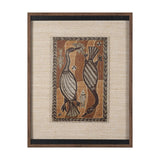 Mythical Jungle I by Mercana Studio Hand Embelished Textured Framed Artwork Matted under Glass by Mercana at Eve Furniture