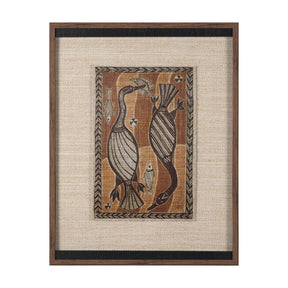 Mythical Jungle I by Mercana Studio Hand Embelished Textured Framed Artwork Matted under Glass by Mercana at Eve Furniture