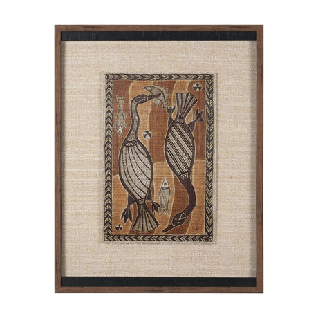 Mythical Jungle I by Mercana Studio Hand Embelished Textured Framed Artwork Matted under Glass by Mercana at Eve Furniture