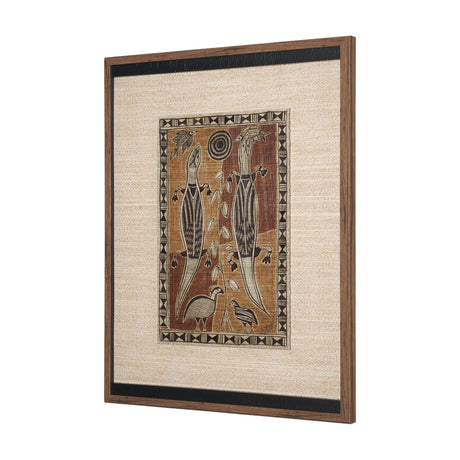Mythical Jungle II by Mercana Studio Hand Embelished Textured Framed Artwork Matted under Glass by Mercana at Eve Furniture