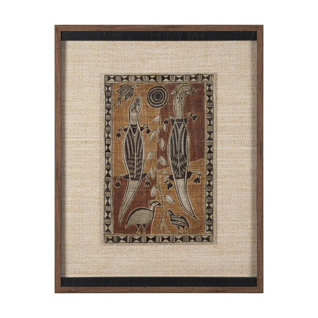 Mythical Jungle II by Mercana Studio Hand Embelished Textured Framed Artwork Matted under Glass by Mercana at Eve Furniture