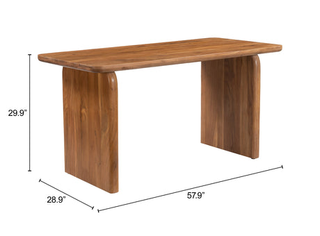 Naboo Walnut Desk by Zuomod at Eve Furniture