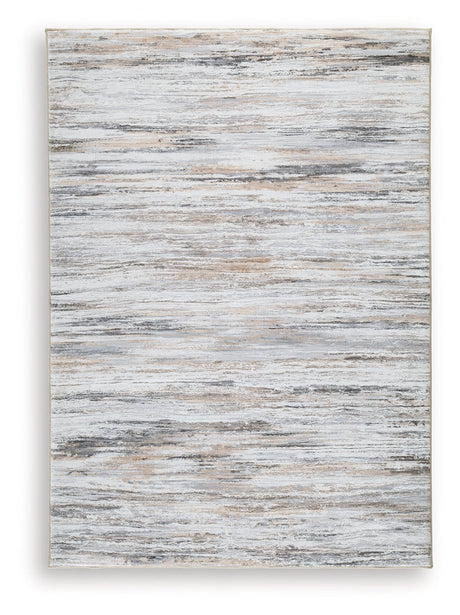 Nace Gray/Brown/White Medium Rug by Ashley at Eve Furniture