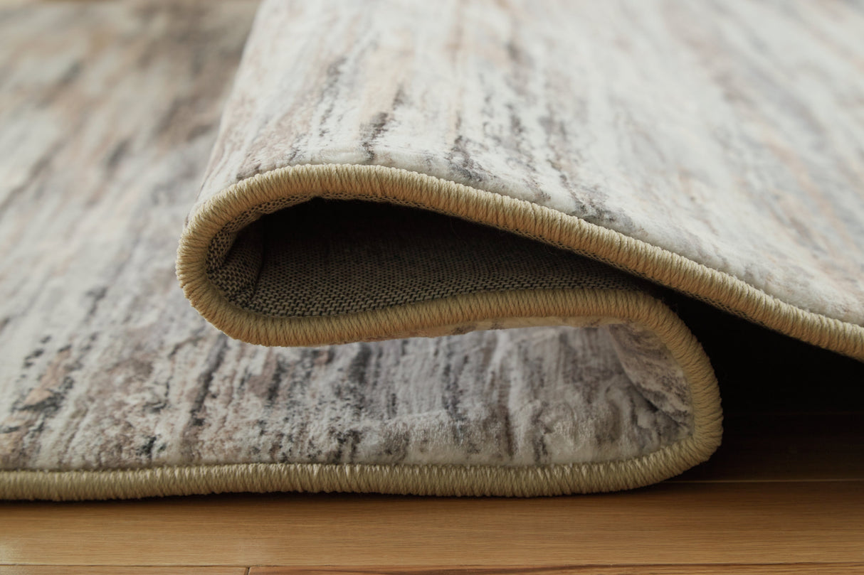 Nace Gray/Brown/White Medium Rug by Ashley at Eve Furniture