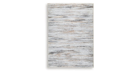 Nace Gray/Brown/White Medium Rug by Ashley at Eve Furniture