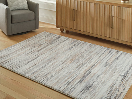 Nace Gray/Brown/White Medium Rug by Ashley at Eve Furniture