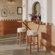 Nade Beige & Walnut Barstool (Set of 2) by Zuomod at Eve Furniture