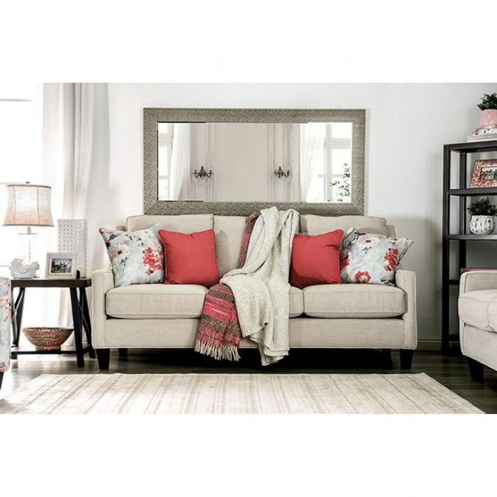 Nadene Ivory Sofa by Furniture of America at Eve Furniture