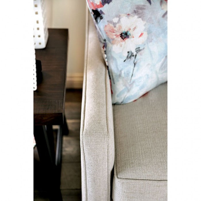Nadene Ivory Sofa by Furniture of America at Eve Furniture